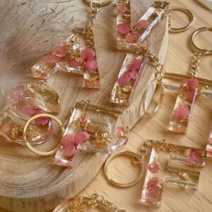 Name Resin Key Ring